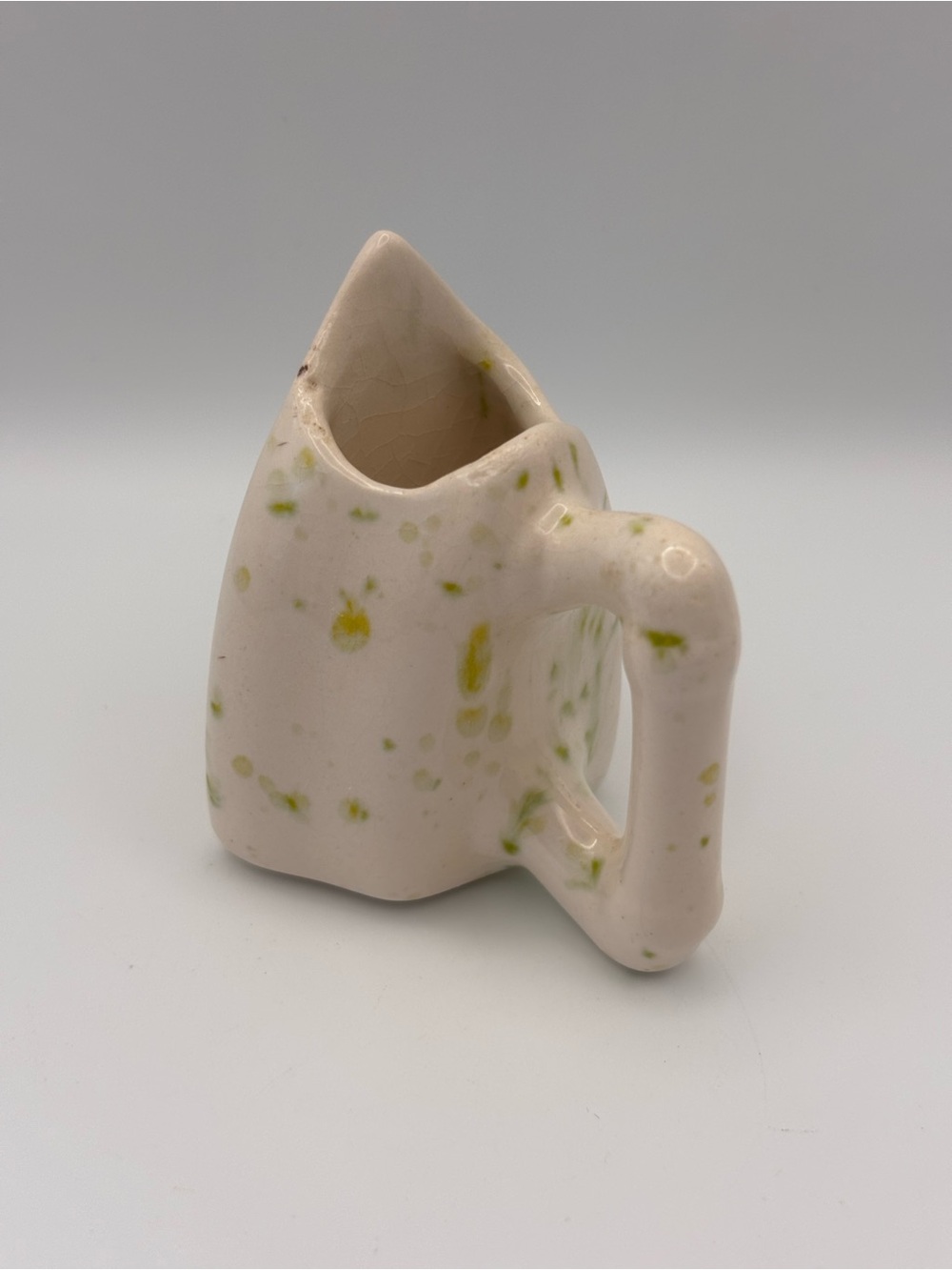 Vintage Mini Ceramic Clothing Iron Shaped Toothpick Holder or Air Plant Holder